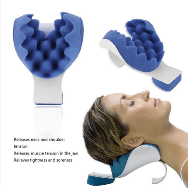 

new head and neck cushion shoulder massage pillow neck support pillow head and relax relieves tension treatment pain