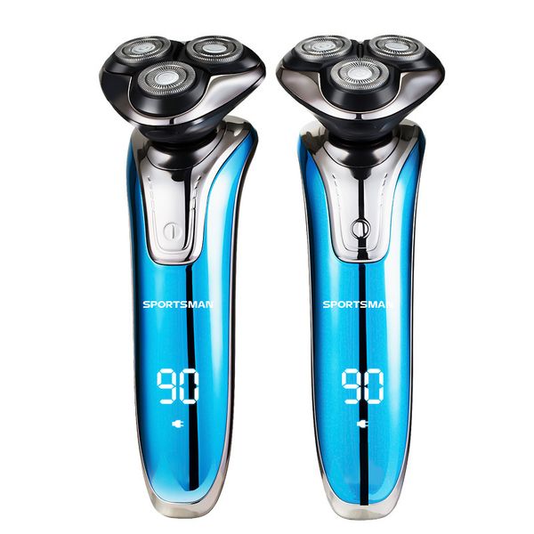 

men shaver blade electric shaver shaving machine rechargeable float razor washable beard trimmer nose ear hair trimmer us eu