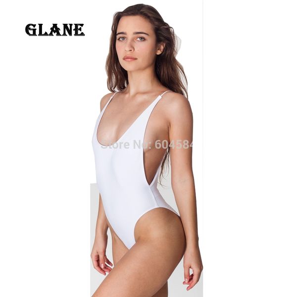 

womens black white high cut cut-out one piece swimwear bikini monokini