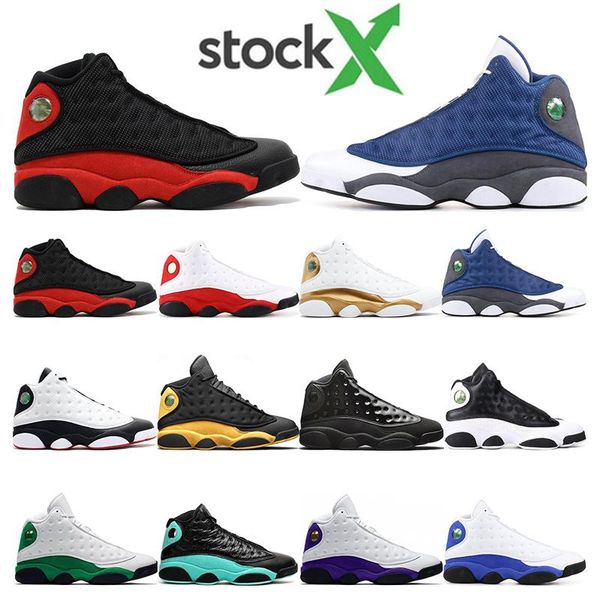 

new 13 flint bred chicago reverse he got game aurora green playground men basketball shoes 13s melo dmp hyper royal sneakers with box