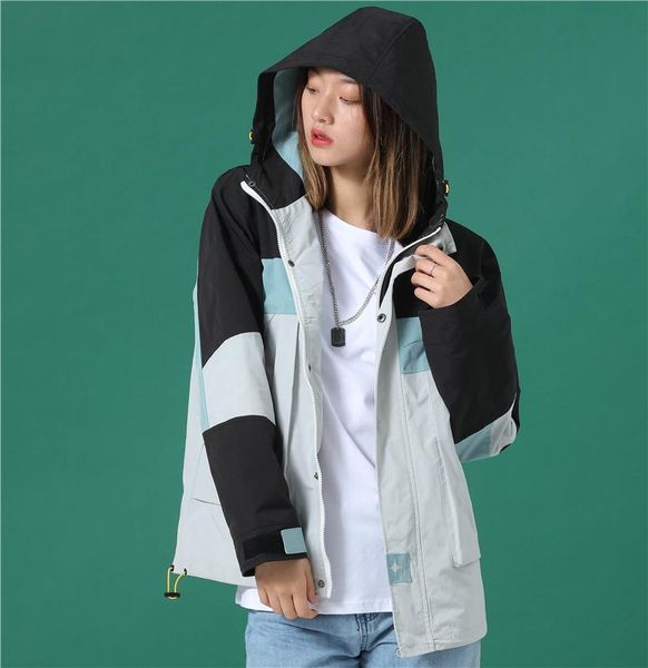 

womens designer jackets coats outfits tracksuit down jacket patchwork light thin letter print student sportswear, Black;brown