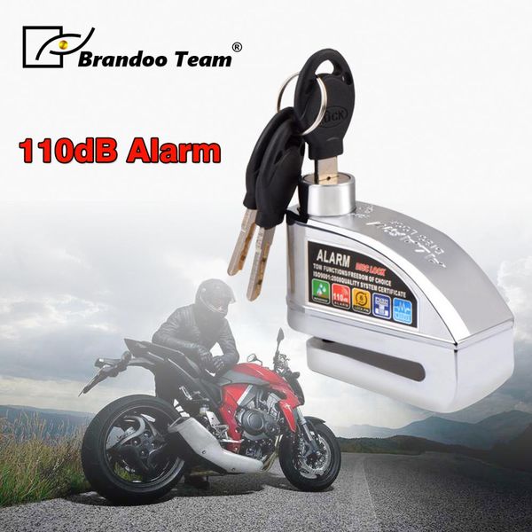

motorcycle alarm lock waterproof bike stainless steel lock motocross warning security anti theft brake motor alarm padlock
