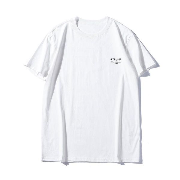 

luxury men designer t shirt new arrival men women letter print casual short sleeve black white famous brand mens designer tees, White;black