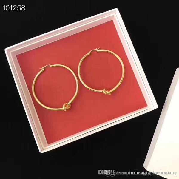 

новое поступление латунного материала круглого с формой узла кулон серьгой обруча для женщин свадебного подарка ювелирных изделий ps6655a, Silver