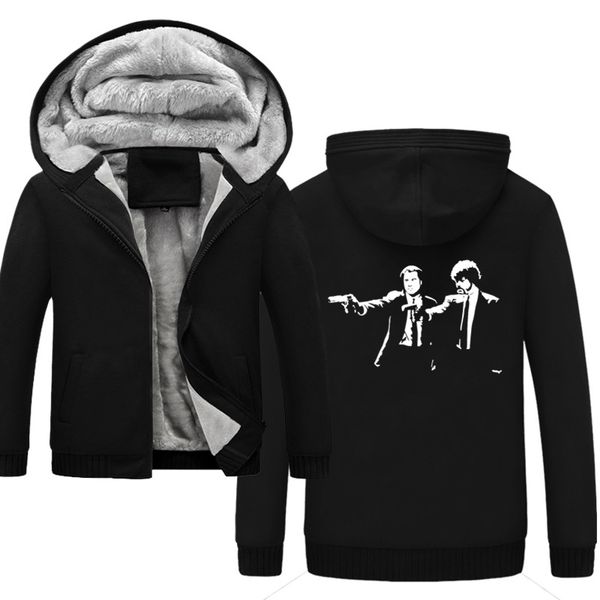 

brand men sportswear fashion crime novel printing male tracksuit hooded mens hoodies and sweatshirts oversize hip hop, Black
