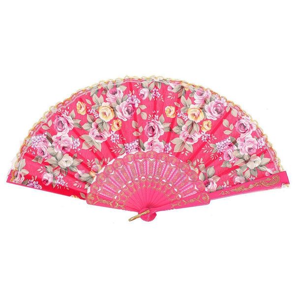 

горячая продажа цветов кружева складные ручной вентилятор свадебные танцы пром другое home decor