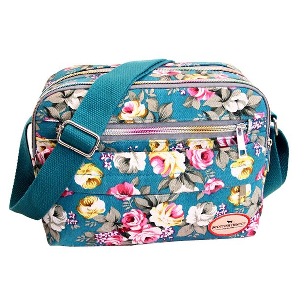 

small women shoulder bag korean style fashion floral printing women messenger bags ladies canvas bags mummy bag pt1195