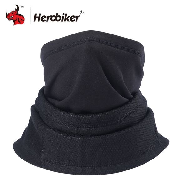 

herobiker мотоцикл маска для лица зима тепловой флис балаклава шляпа капюшон велосипед ветер пробка маска для лица мужчины флис шеи мото