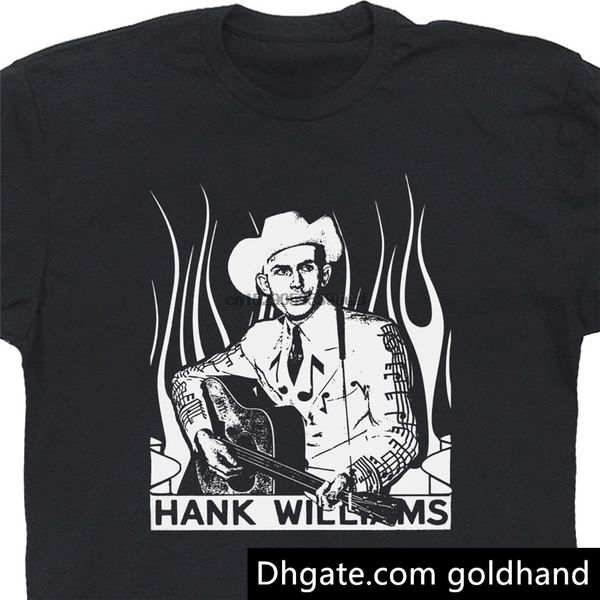 

Hank Williams Sr T Shirt Vintage Country Music Shirts New Streetwear Men Short Sleeved T Shirt Short Sleeve Tee Shirt Fre