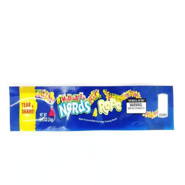 

nerds rope bag plastic gummy candy bag edibles empty flower packaging retail package smell proof mylar bag 7 styles dhl micro coil apkar