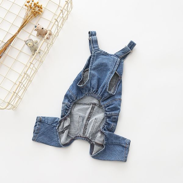 

new style pet dog european and american style washing cowboy comfortable elastic jeans pet suspender pants other cat supplies