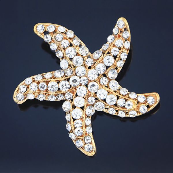 

high archives 888 rhinestone set lovely starfish brooch brooch stars lead needle pin clothes & accessories accessories, Gray