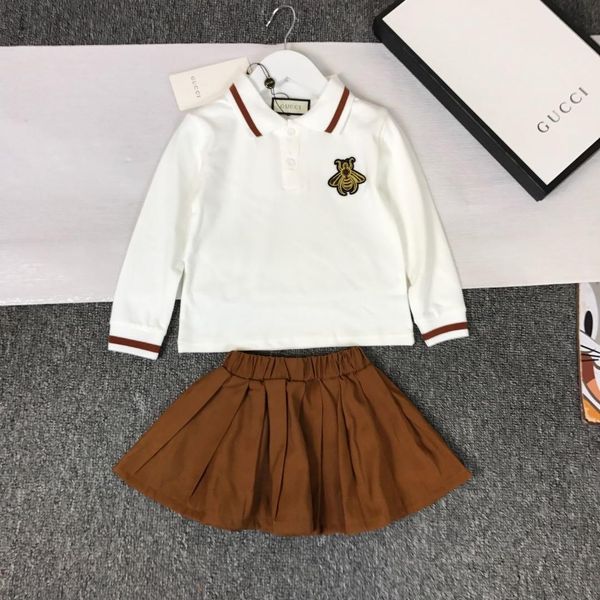 

2019 новый высококачественный детский длинный рукав из двух частей suit190814#10, White