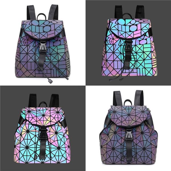 

designer backpack handbag fashion women bag pu luminous backpack shoulder bag laser bags for women messenger bags #198