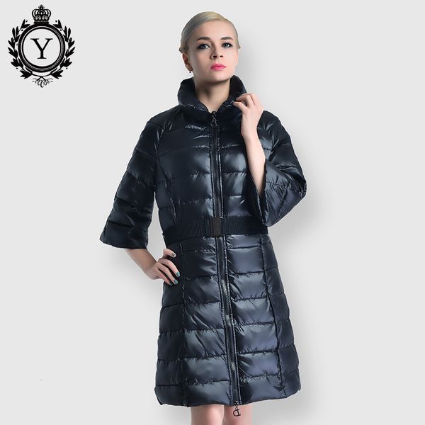 

clothes woman 2019 kuanliang noodles down cotton fivepence kuanxiu self-cultivation cotton-padded jacket loose coat woman, Black