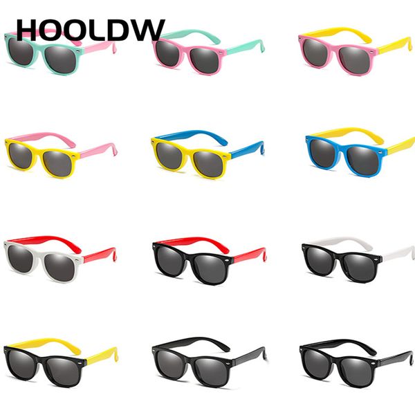 

hooldw kids sunglasses children polarized sun glasses boys girls glasses tr90 silicone safety baby uv400 eyewear, Blue