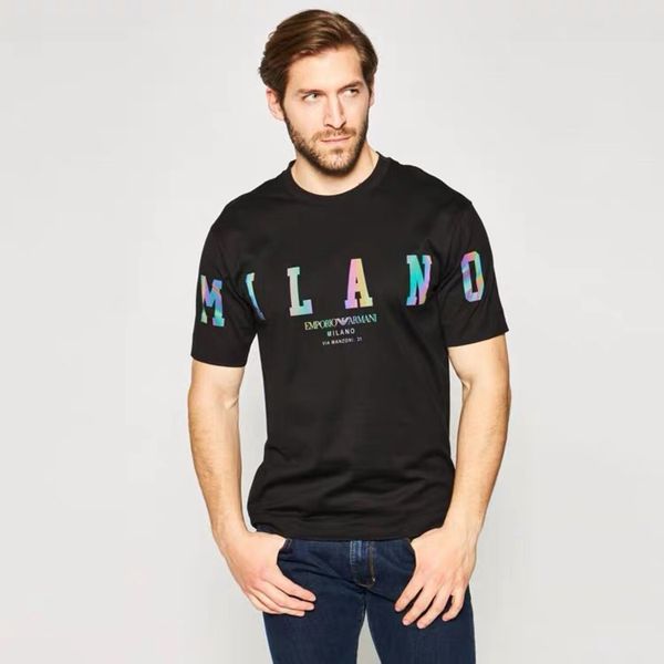 

new 2020 t-shirt fashion badge men t shirts for v neck cotton short sleeve tees tshirts brands w6, White;black