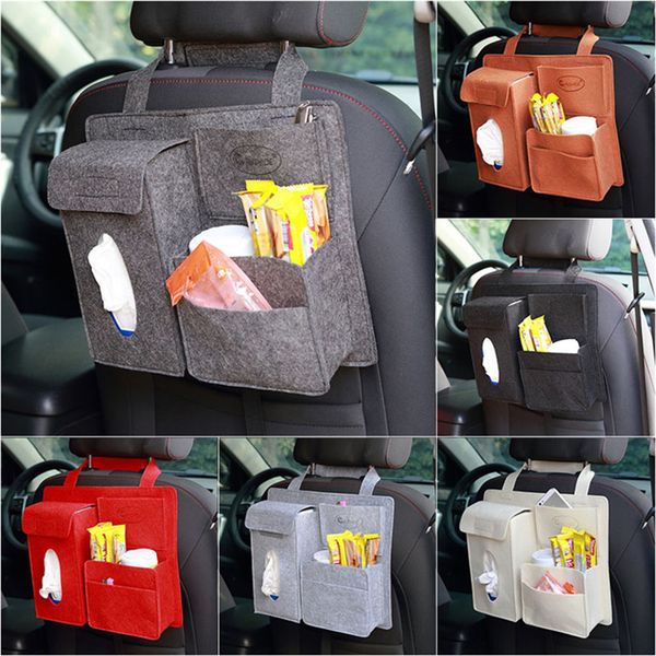 

car seat back pocket storage bag multi-function seat back debris hanging bag storage box car hanging