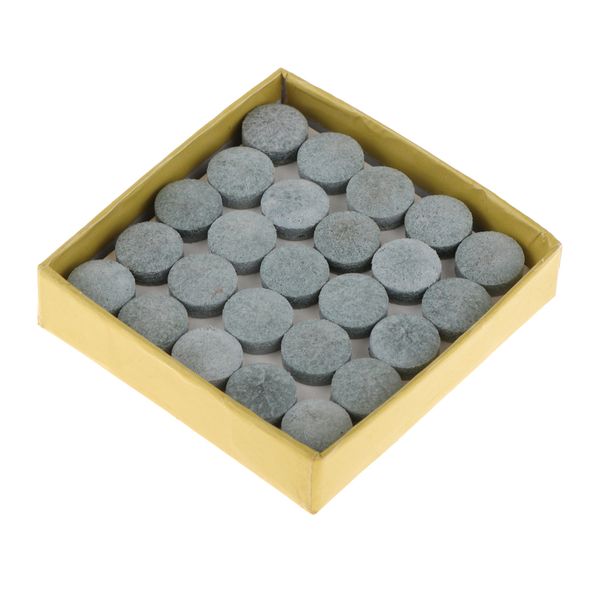

50 count professional billiard pool leather cue tips snooker pool cue stick replacement tip billiards accessories