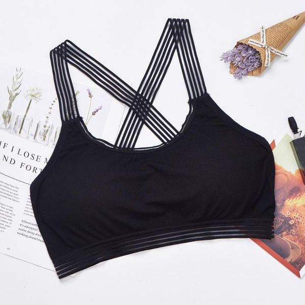 

fitness sports yoga bra for women gym underwear -proof yoga gathering worker's running bra brassiere sport femme#20, White;black