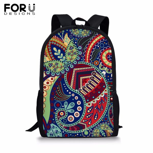 

forudesigns colorful cartoon children backpacks printing bookbag daily boys girls school bag students rucksack mochila