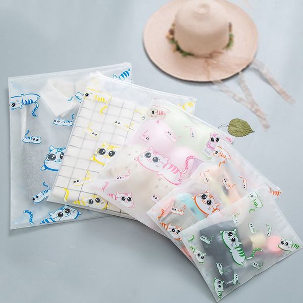 

women travel transparent cosmetic bag fashion cat zipper makeup case organizer storage make up pouch toiletry beauty wash kit