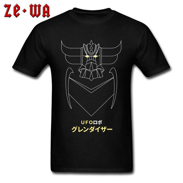 

ufo robot grendizer t shirt japanese anime mazinger z cool tshirts 3d print game comic new t-shirts for men black mother's day, White;black