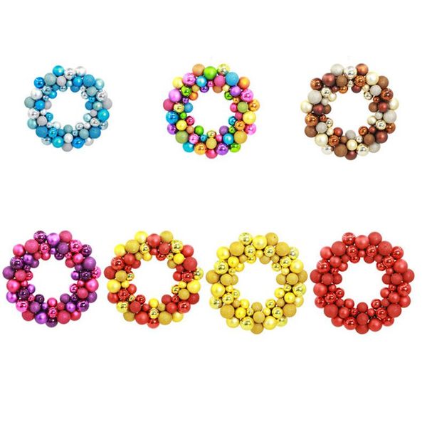 

55pcs ball christmas wreath ball ornament shatterproof front door window hanging xmas decoration for event indoor outdoor