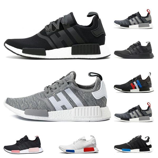 

2019 новой nmd runner r1 primeknit тройной черной белой пчелы nmds дизайнер кроссовки для мужчин женщин oreo nmds runner спортивных кроссово