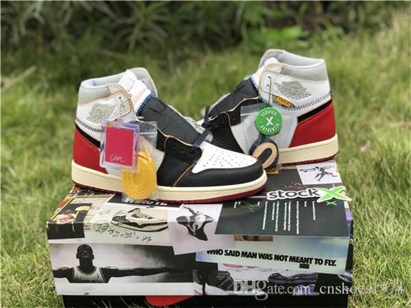 

2019 wholesale brand 1 union los angeles black toe varsity high og nrg 1s la basketball shoes man sports sneakers