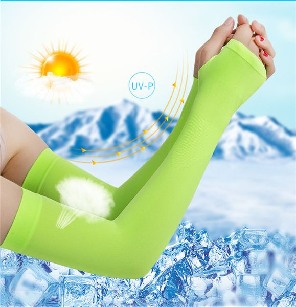 

cool arm sleeve cycling running bicycle uv sun protection sleeves for arm cycling cuff cover protective bike sport warmers, Black