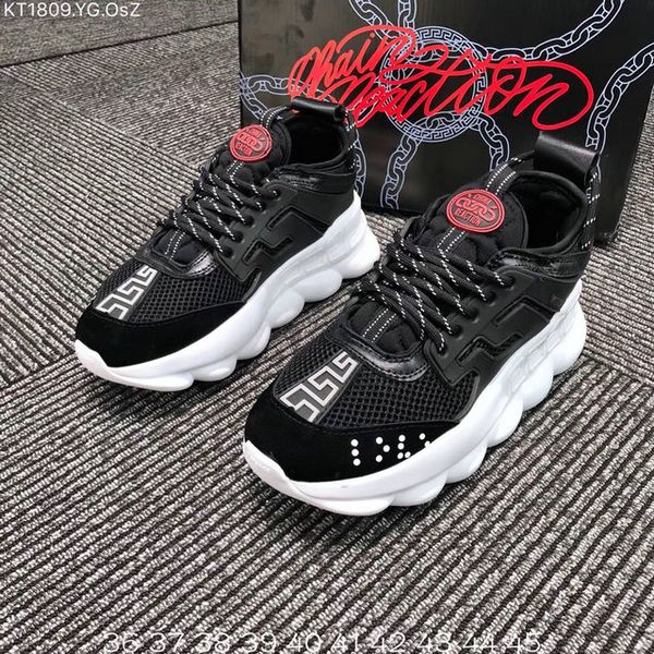 

Chain Reaction Casual Designer Sneakers Sport Fashion Casual Shoes Trainer Lightweight Link-Embossed Sole Size 36-45
