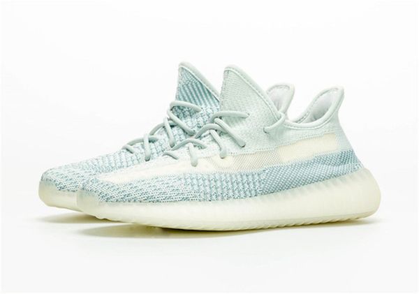 

authentic originals v2 cloud white citrin men women running shoes 3m reflective fw5318 fw3042 fw3043 wave runner sneakers with box
