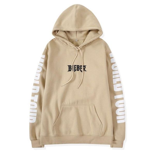 

mens purpose tour fleece hoodies brand letters printed hombres casual loose pullover mens clothing, Black