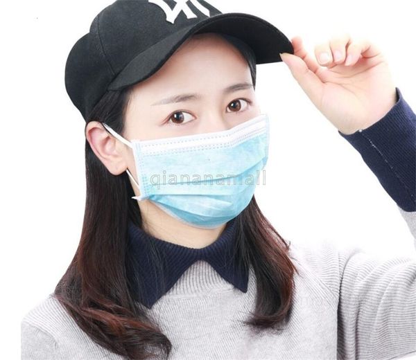 

masks dhl shipping disposable face mask 3 layer mouth fog 50pcs safety masks dust filtration smoke spray allergies proof of pm2.5