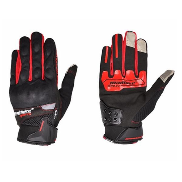 

motorcycle full finger gloves touch screen for dirt bike racing cycling mad-04 - black l