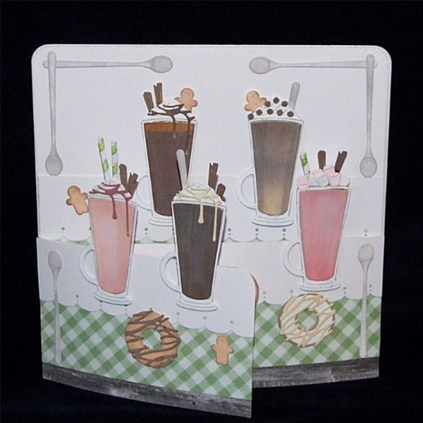 

вкусные пончики резки металла dies трафареты для diy scrapbooking карты бумаги декоративные тиснение handcraft die cuts шаблон