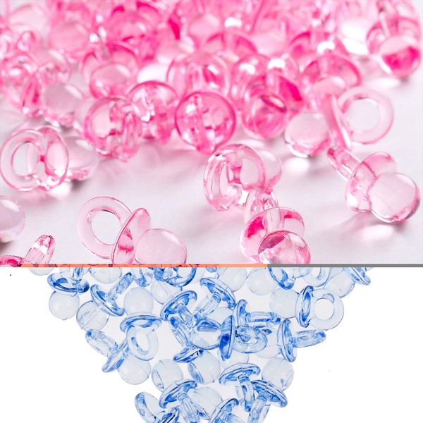 

50pcs pink mini pacifier pacifier - 2 cm - for the baby shower or as a pendant baby made of acrylic