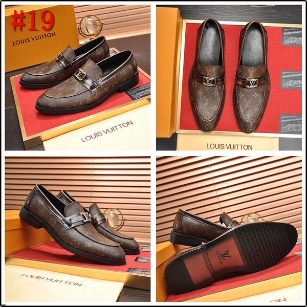 

20sw luxury thick sole men dress business leather shoes italian style formal wedding light casual red leather shoes man tttt4, Black