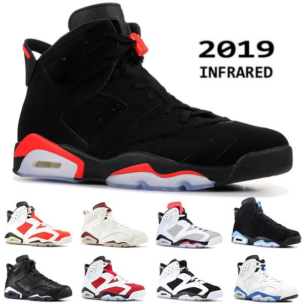 

2019 new black infrared 6 bred mens basketball shoes alternate angry bull 6s men sports blue wheat unc gatorade retro trainers sneakers