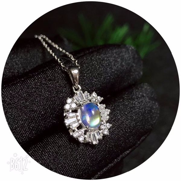 

uloveido natural moonstone pendant necklace for women, 925 sterling silver gemstone fine necklace pendant for girls fn343