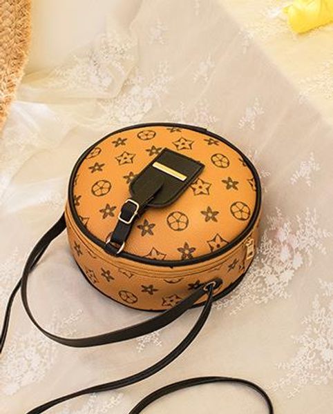 

bag female 2020 new female trend round cake wild shoulder messenger bags small bag