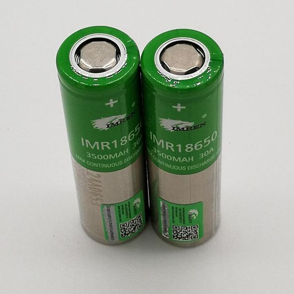 

100% высокое качество imr 30a 18650 батарея 3500 мач 3.7 v батареи перезаряжаемые литиевые батареи fedex бесплатная доставка