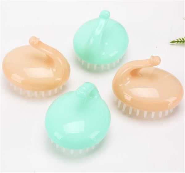 

ванна спа для похудения массажная щетка массажер для тела шампунь массаж головы щетка для мытья волос расческа для душа тела щетка, Silver