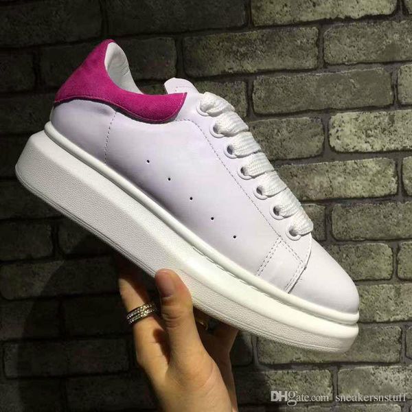 

NEW TOP QUALITY BRAND MQueen men women Flat Shoes MQ White Casual Couple Shoes Lace Sneakers EU35-46 cotton shoes SIZE Free Shipping