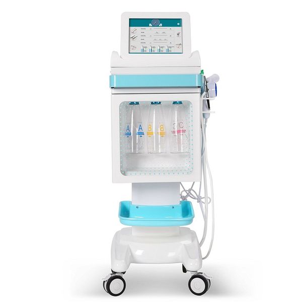 

oxygen facial cleaning jet peel machine rf oxygen water spray hydro dermabrasion facial machine salon use, Black;white