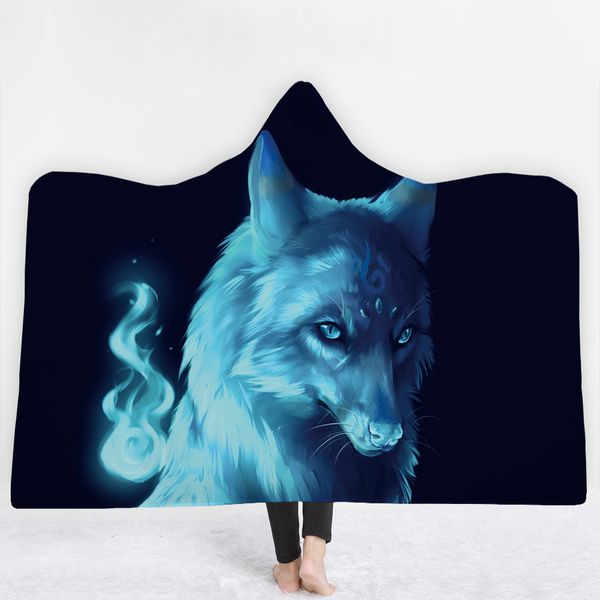 

good quality animal wolves blanket keep warm soft comfortable 3d blanket creative design new pattern twin full size