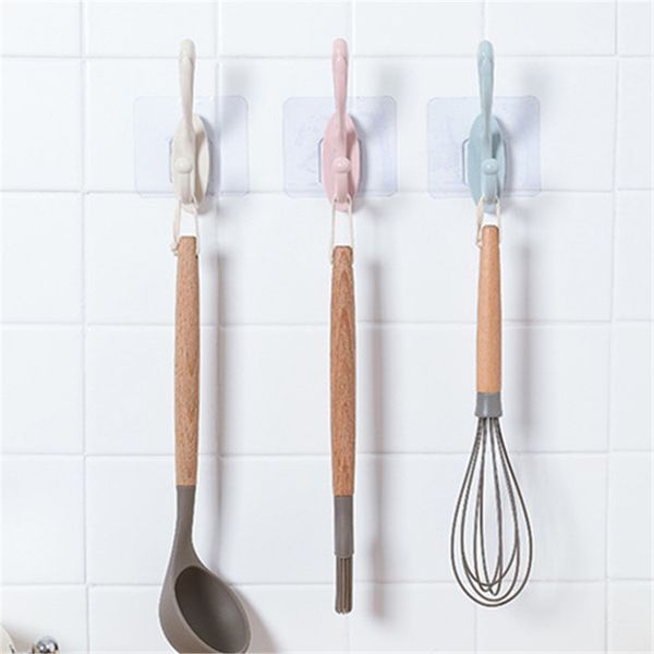 

wholesale new strong viscose without traces perforated coat hook hook behind the door kitchen debris viscous hook