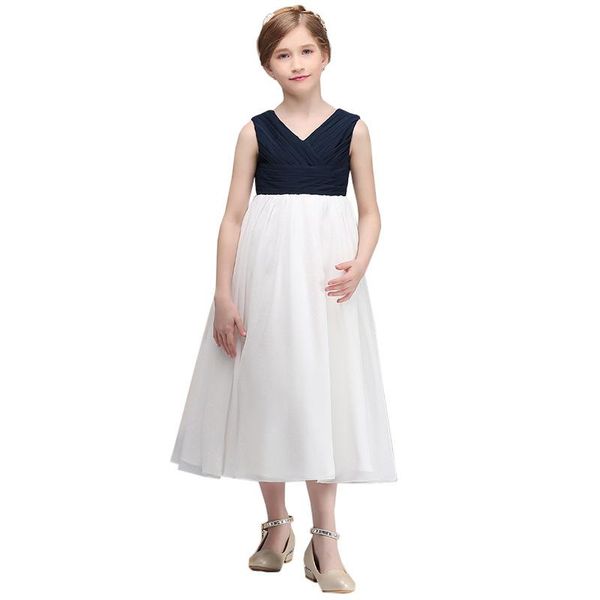 

beauty ball gown v neck flower girl dresses 2019 applique girls pageant dress first communion dresses party gown plus size