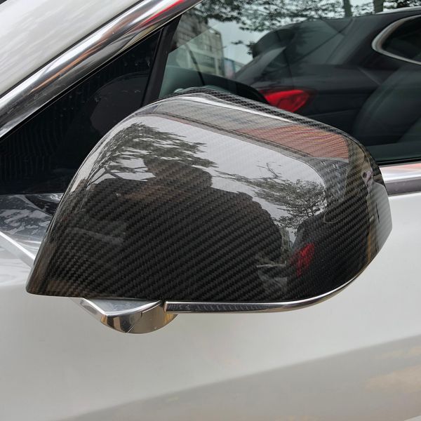 

dry carbon fiber side mirror cover for 2018-2019 tesla model 3